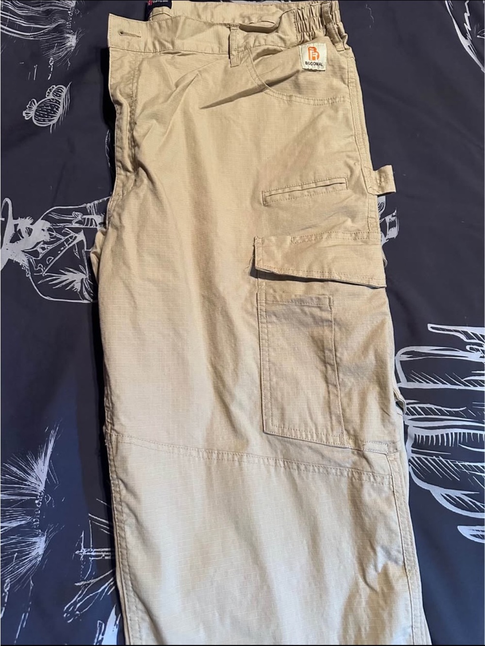 Fr Tan Cargo Pants for Men - Durable Workwear Style